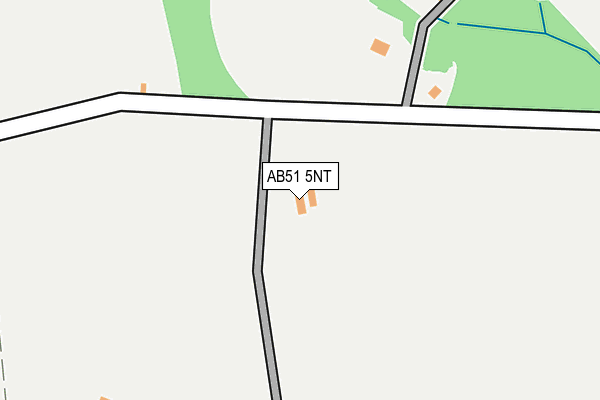 AB51 5NT map - OS OpenMap – Local (Ordnance Survey)