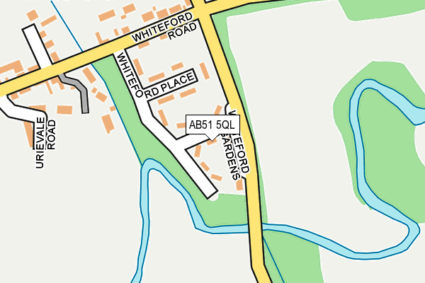 AB51 5QL map - OS OpenMap – Local (Ordnance Survey)