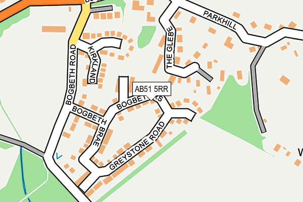 AB51 5RR map - OS OpenMap – Local (Ordnance Survey)