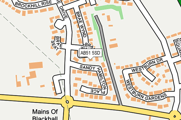 AB51 5SD map - OS OpenMap – Local (Ordnance Survey)