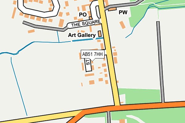 AB51 7HH map - OS OpenMap – Local (Ordnance Survey)