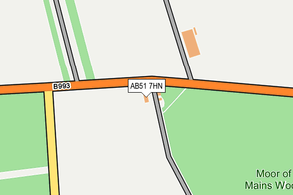 AB51 7HN map - OS OpenMap – Local (Ordnance Survey)