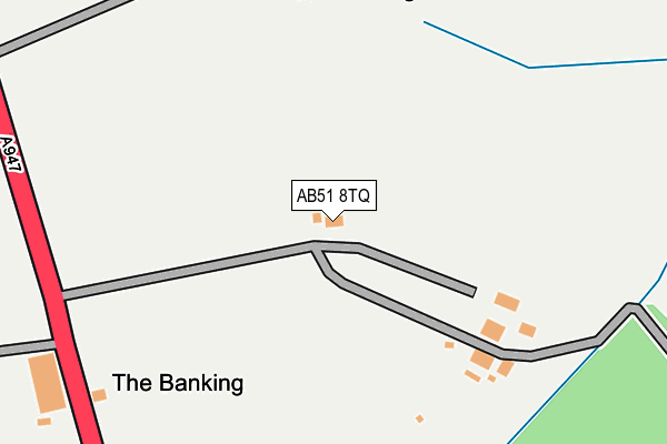 AB51 8TQ map - OS OpenMap – Local (Ordnance Survey)