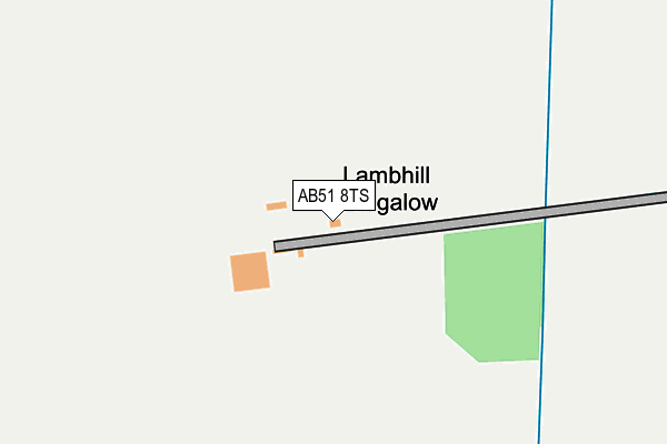 AB51 8TS map - OS OpenMap – Local (Ordnance Survey)