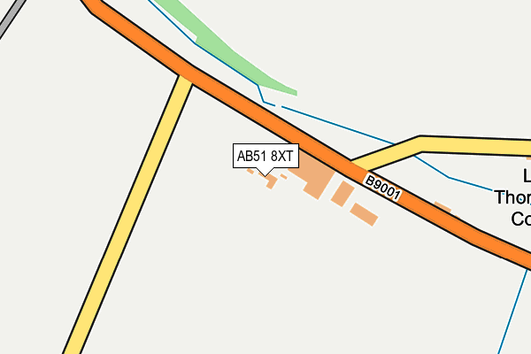 AB51 8XT map - OS OpenMap – Local (Ordnance Survey)