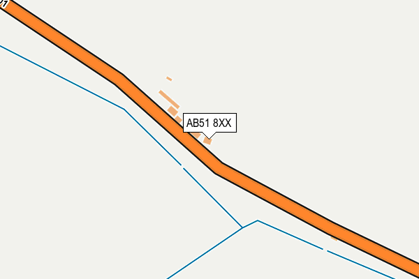 AB51 8XX map - OS OpenMap – Local (Ordnance Survey)