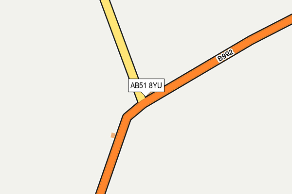 AB51 8YU map - OS OpenMap – Local (Ordnance Survey)