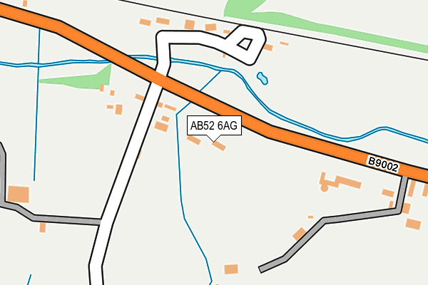 AB52 6AG map - OS OpenMap – Local (Ordnance Survey)