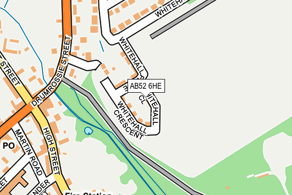 AB52 6HE map - OS OpenMap – Local (Ordnance Survey)