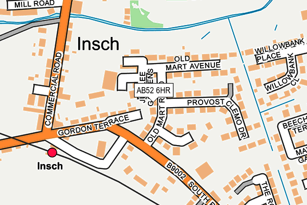 AB52 6HR map - OS OpenMap – Local (Ordnance Survey)