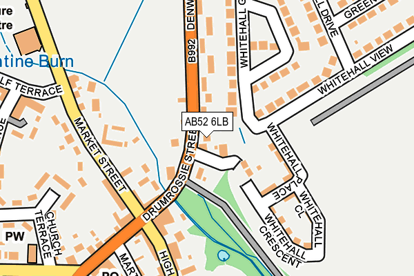 AB52 6LB map - OS OpenMap – Local (Ordnance Survey)