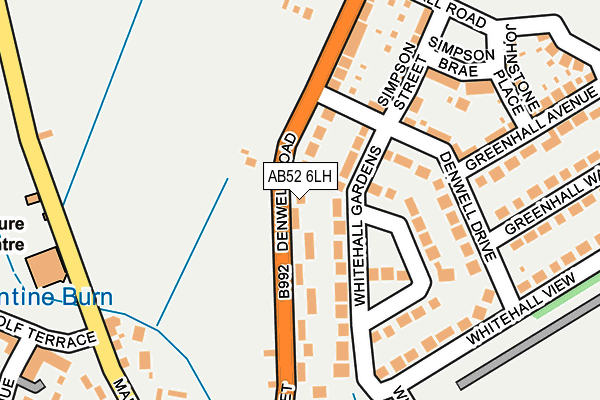 AB52 6LH map - OS OpenMap – Local (Ordnance Survey)