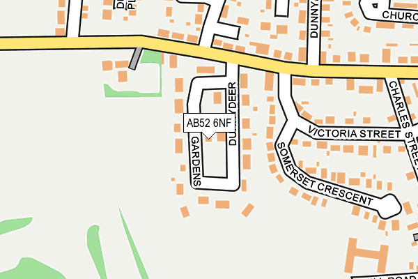 AB52 6NF map - OS OpenMap – Local (Ordnance Survey)