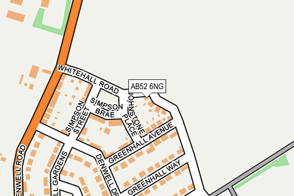 AB52 6NG map - OS OpenMap – Local (Ordnance Survey)