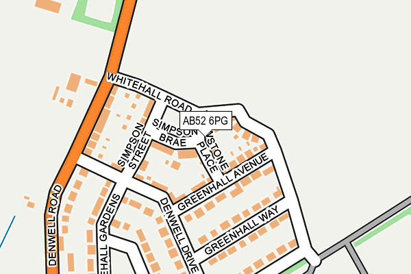 AB52 6PG map - OS OpenMap – Local (Ordnance Survey)