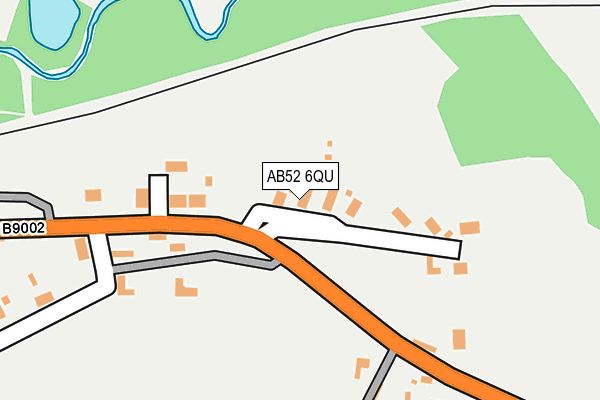 AB52 6QU map - OS OpenMap – Local (Ordnance Survey)