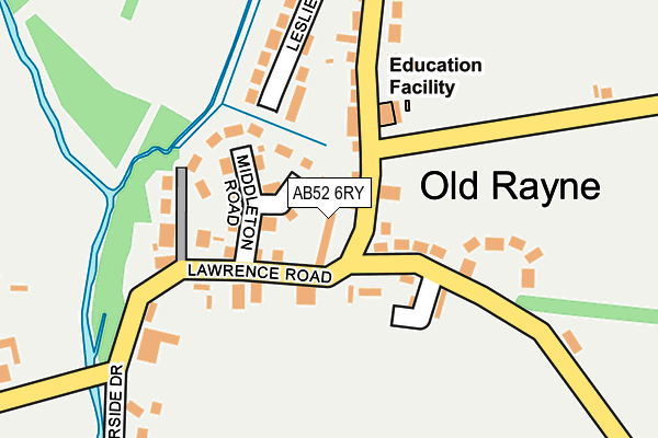AB52 6RY map - OS OpenMap – Local (Ordnance Survey)