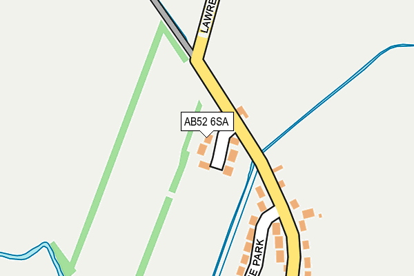 AB52 6SA map - OS OpenMap – Local (Ordnance Survey)
