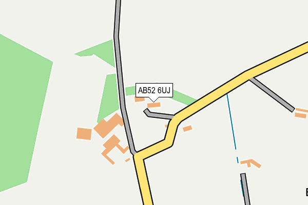 AB52 6UJ map - OS OpenMap – Local (Ordnance Survey)