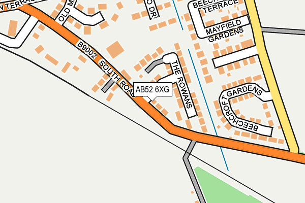 AB52 6XG map - OS OpenMap – Local (Ordnance Survey)
