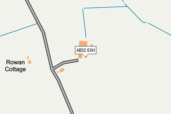 AB52 6XH map - OS OpenMap – Local (Ordnance Survey)