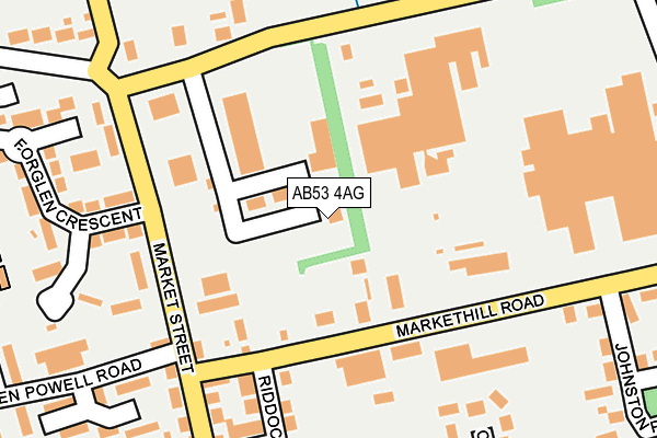 AB53 4AG map - OS OpenMap – Local (Ordnance Survey)