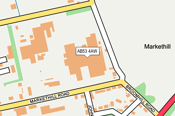 AB53 4AW map - OS OpenMap – Local (Ordnance Survey)