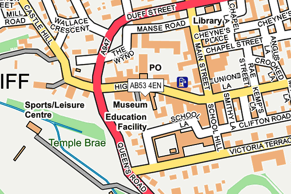 AB53 4EN map - OS OpenMap – Local (Ordnance Survey)