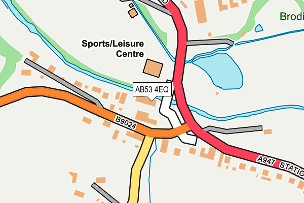 AB53 4EQ map - OS OpenMap – Local (Ordnance Survey)