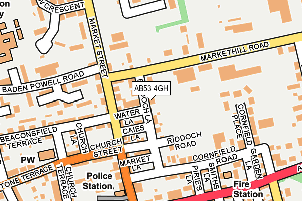 AB53 4GH map - OS OpenMap – Local (Ordnance Survey)