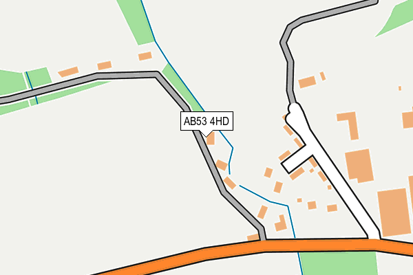 AB53 4HD map - OS OpenMap – Local (Ordnance Survey)