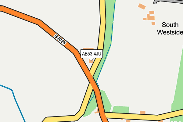 AB53 4JU map - OS OpenMap – Local (Ordnance Survey)