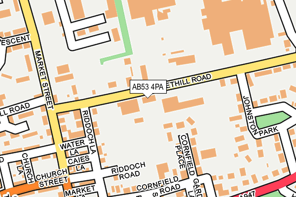 AB53 4PA map - OS OpenMap – Local (Ordnance Survey)