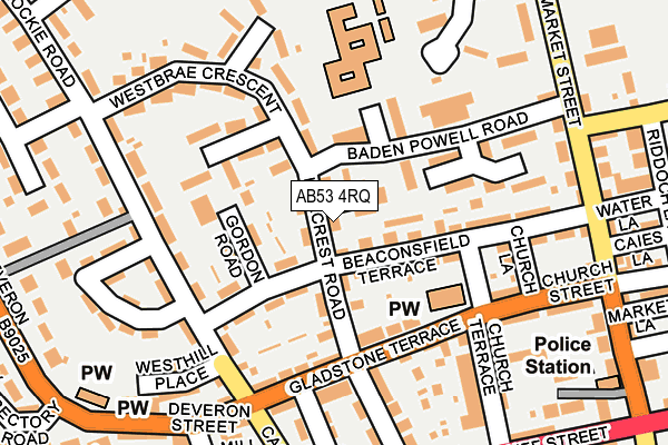 AB53 4RQ map - OS OpenMap – Local (Ordnance Survey)