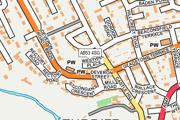 AB53 4SG map - OS OpenMap – Local (Ordnance Survey)