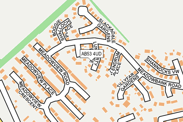 AB53 4UD map - OS OpenMap – Local (Ordnance Survey)