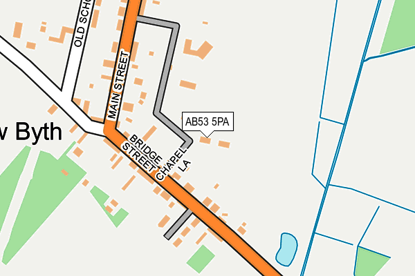 AB53 5PA map - OS OpenMap – Local (Ordnance Survey)