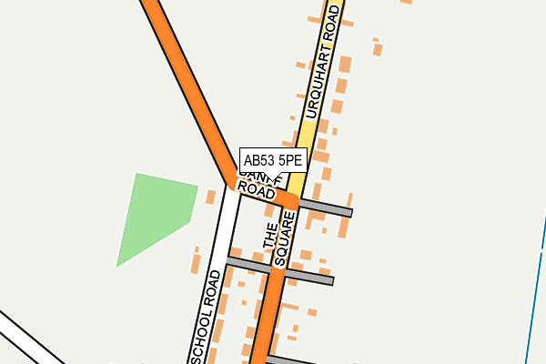 AB53 5PE map - OS OpenMap – Local (Ordnance Survey)