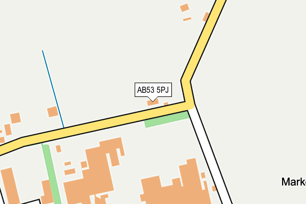AB53 5PJ map - OS OpenMap – Local (Ordnance Survey)