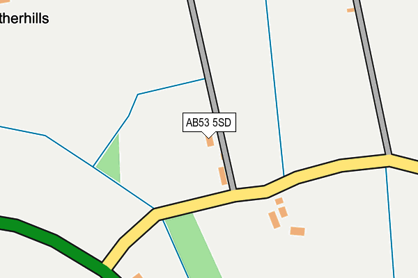 AB53 5SD map - OS OpenMap – Local (Ordnance Survey)