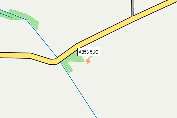 AB53 5UG map - OS OpenMap – Local (Ordnance Survey)