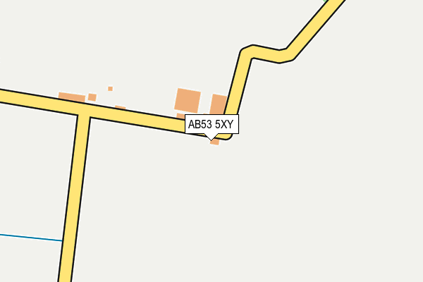 AB53 5XY map - OS OpenMap – Local (Ordnance Survey)
