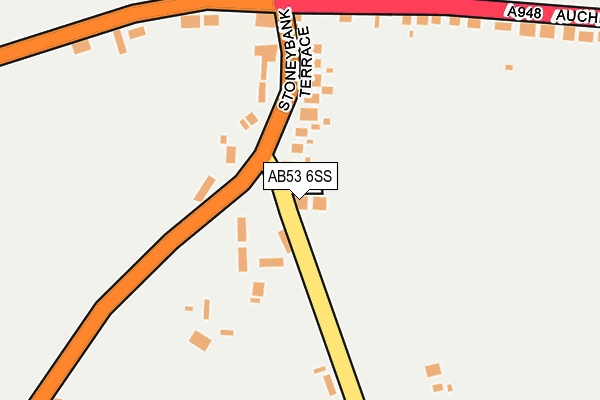 AB53 6SS map - OS OpenMap – Local (Ordnance Survey)