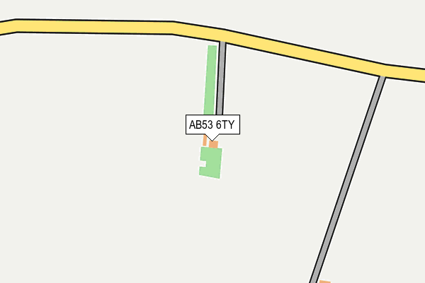 AB53 6TY map - OS OpenMap – Local (Ordnance Survey)