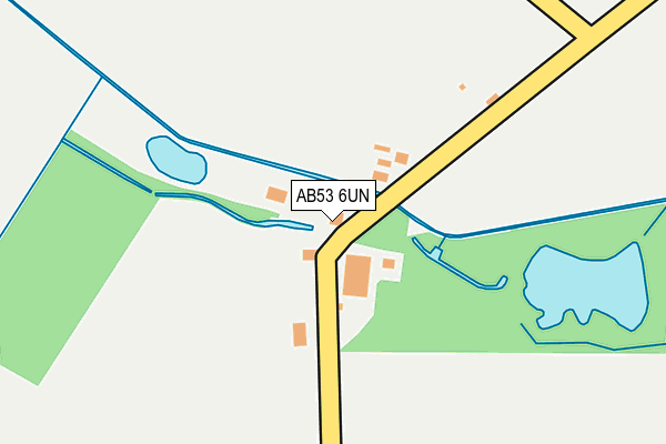 AB53 6UN map - OS OpenMap – Local (Ordnance Survey)