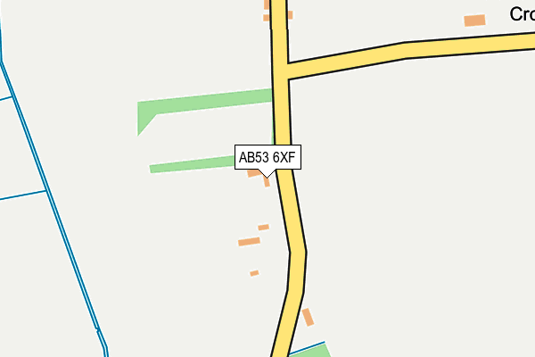 AB53 6XF map - OS OpenMap – Local (Ordnance Survey)