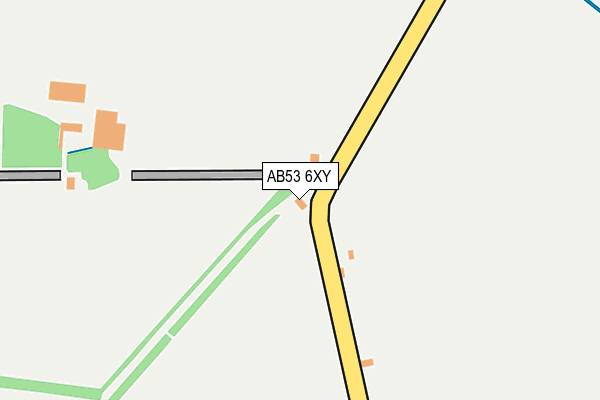 AB53 6XY map - OS OpenMap – Local (Ordnance Survey)