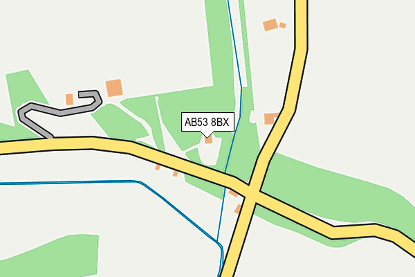 AB53 8BX map - OS OpenMap – Local (Ordnance Survey)