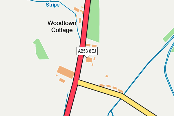 AB53 8EJ map - OS OpenMap – Local (Ordnance Survey)