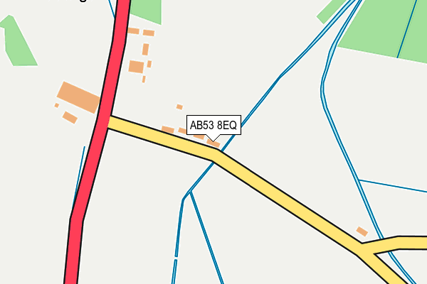 AB53 8EQ map - OS OpenMap – Local (Ordnance Survey)